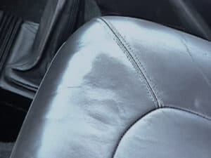 Old Worn Out Saab Leather Seat Repaired